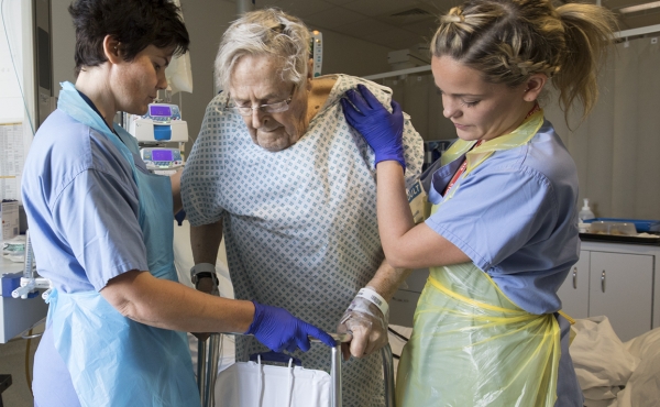 Image of patient in hospital 